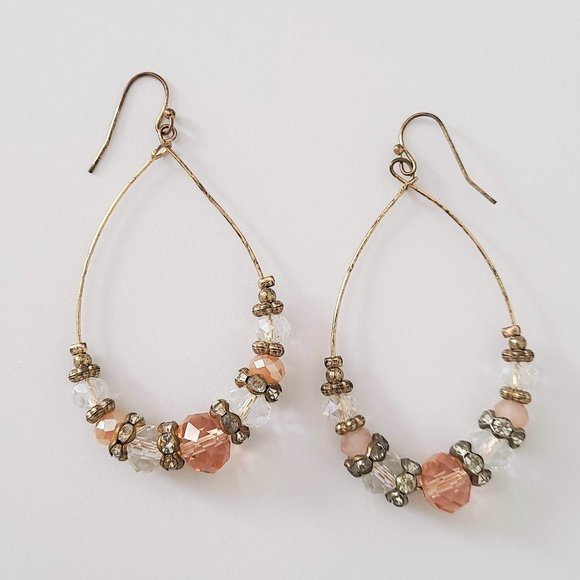 Pink Gold Hoop Earrings - Picture 6 of 6